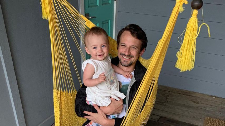 Evan Bass mit seiner Tochter