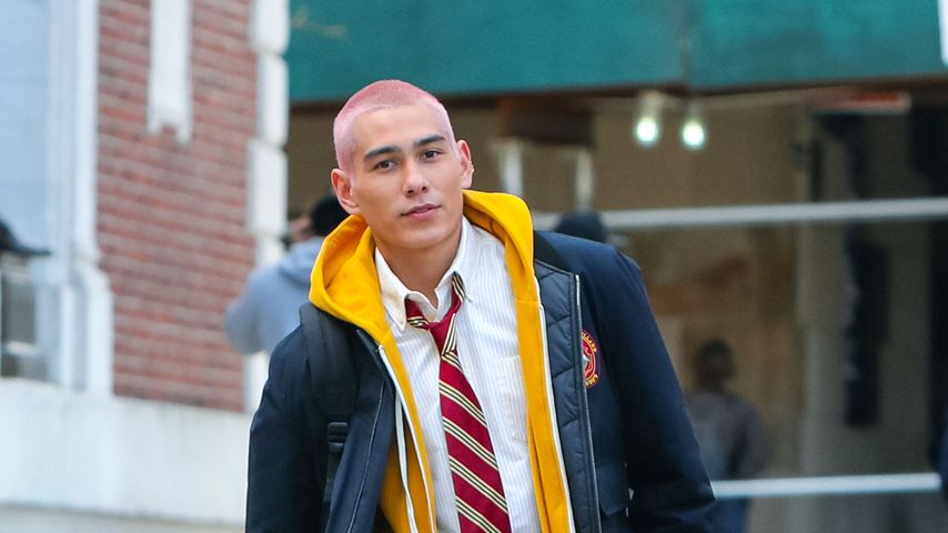 Evan Mock am Set des "Gossip Girl"-Reboots