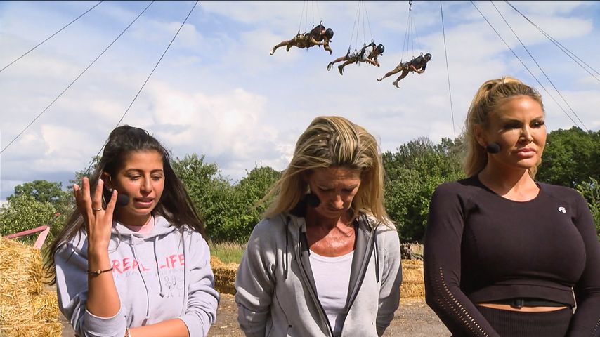 Evanthia Benetatou, Michaela Scherer und Lisha im "Sommerhaus der Stars"