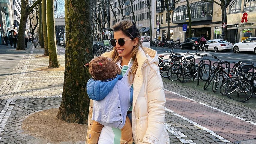 Evanthia Benetatou mit ihrem Sohn George Angelos