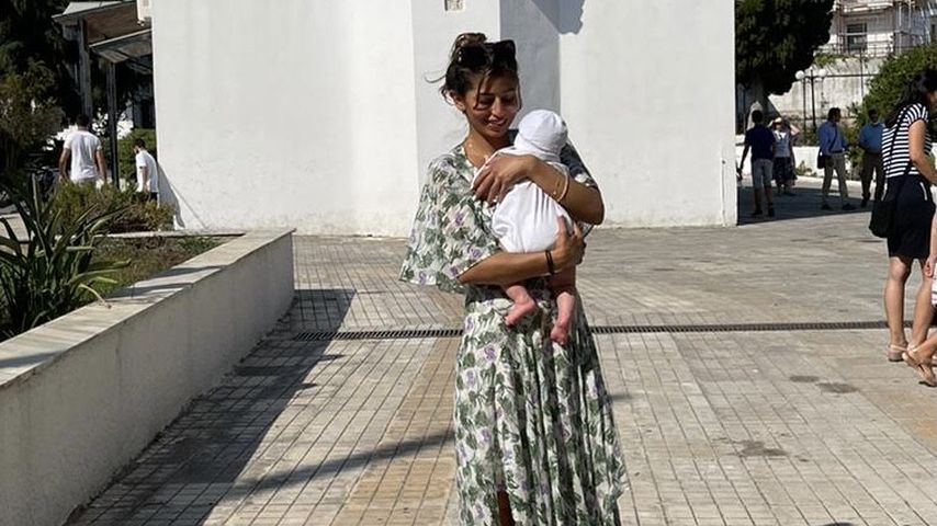 Evanthia Benetatou mit Sohn George