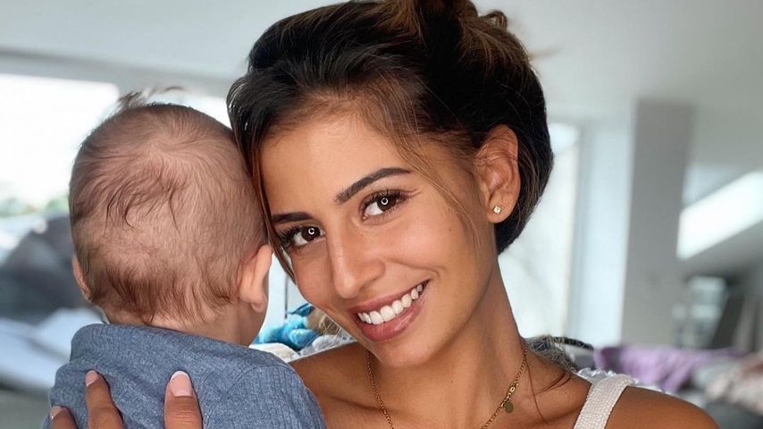 Evanthia Benetatou mit ihrem Sohn George