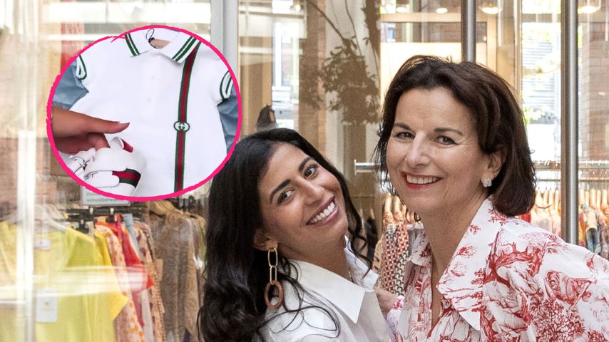 Wow! Claudia Obert schenkt Evanthias Baby ein Gucci-Outfit