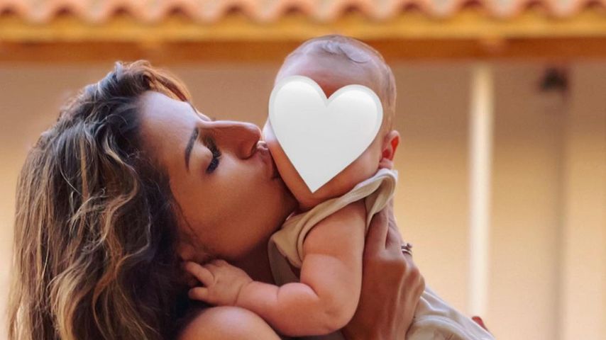 Evanthia Benetatou und ihr Baby George Angelos