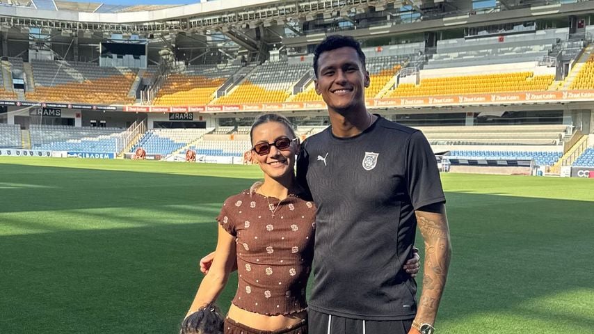 Evelyn und Davie Selke mit Tochter Aiyana