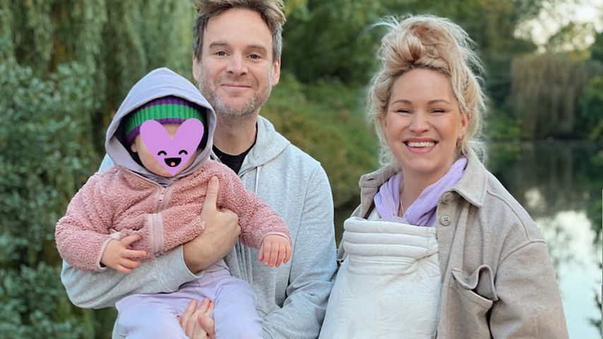 Evelyn Weigert mit ihrem Mann Alexander und ihren Kindern