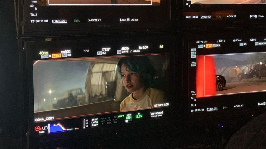 Ever Gabo Anderson am Set von "Black Widow"