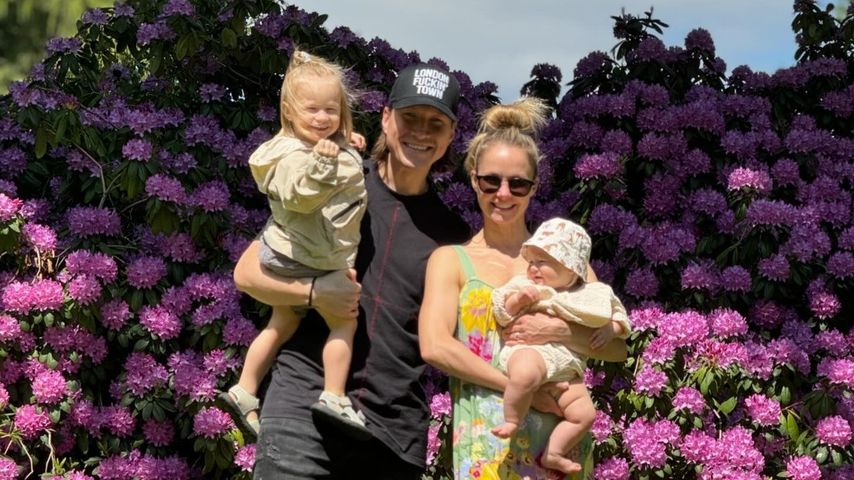 Evgeny Vinokurov und seine Frau Nina Bezzubova mit ihren Kids