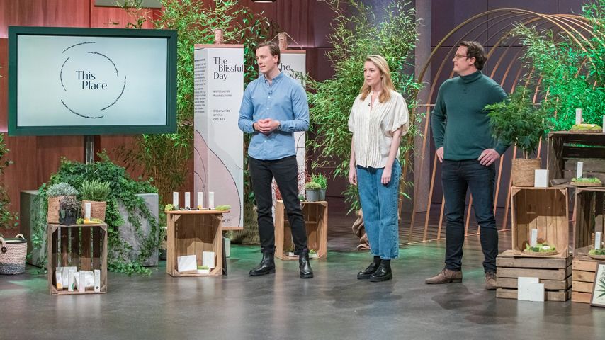 Fabian Friede, Laura Simonow und Finn Hänsel bei "Die Höhle der Löwen"