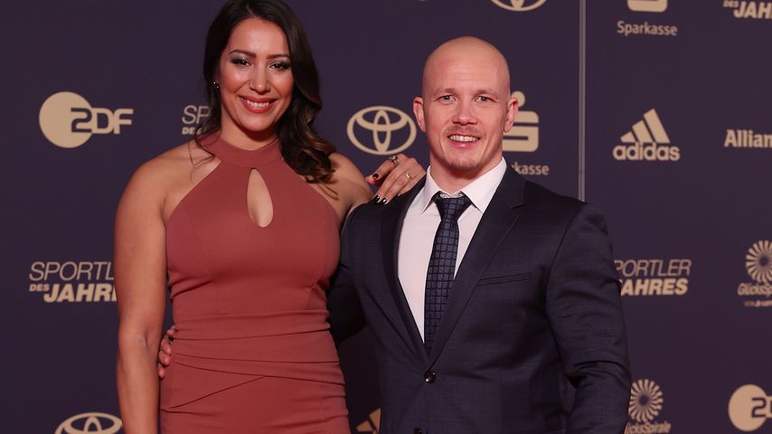 Fabian Hambüchen und seine Frau Viktoria Feldbusch, Dezember 2022