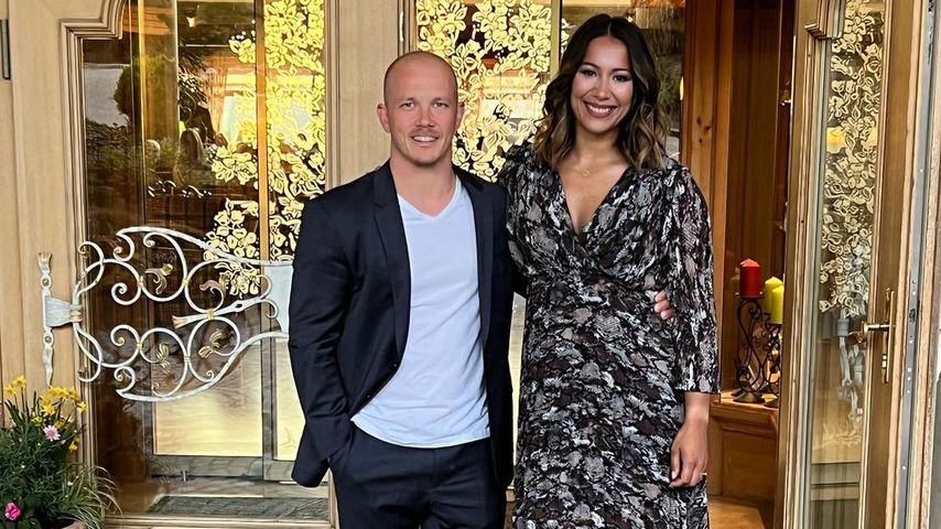 Fabian Hambüchen und seine Frau Viktoria im April 2022