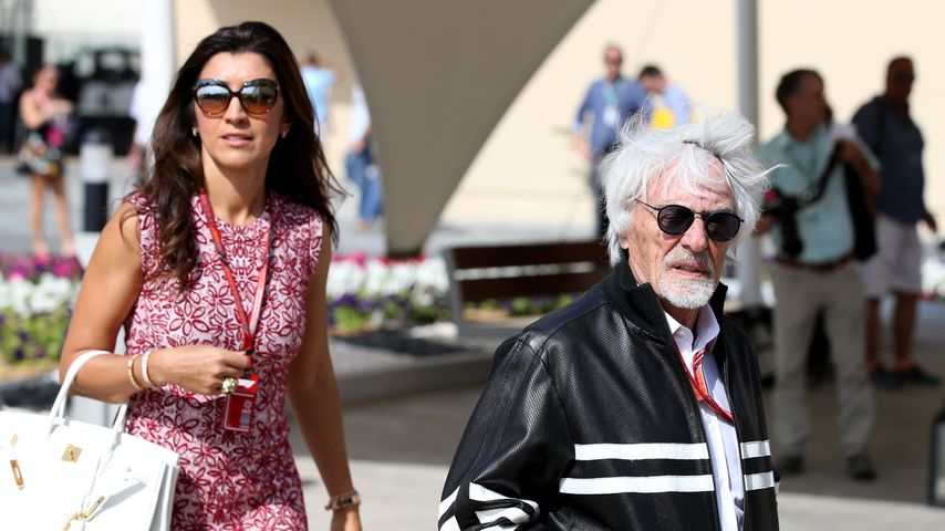 Fabiana Flosi und Bernie Ecclestone beim Großen Preis von Abu Dhabi