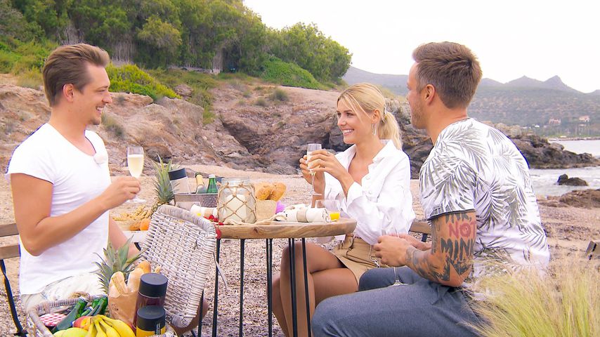 Fabio, Gerda und Daniel bei "Die Bachelorette"