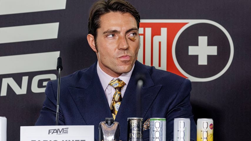 Fabio Knez bei der Pressekonferenz zu Fame Fighting 4 im Atlantic Hotel Essen