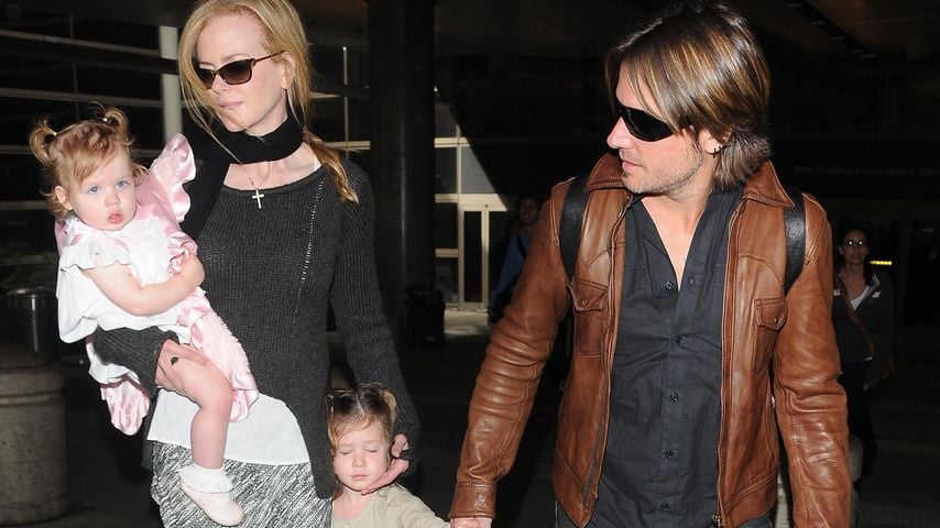 Faith Margaret, Nicole Kidman, Sunday Rose und Keith Urban, 2012