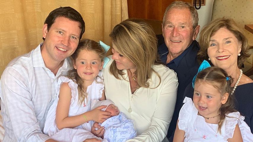 Familie Bush freut sich über den kleinen Henry Harold “Hal” Hage im August 2019
