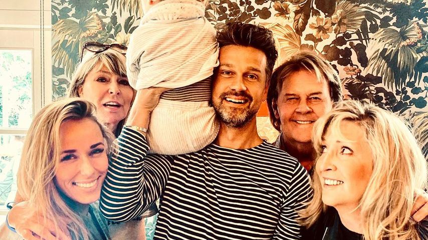 Annemarie und Wayne Carpendale mit ihrer Familie, September 2019