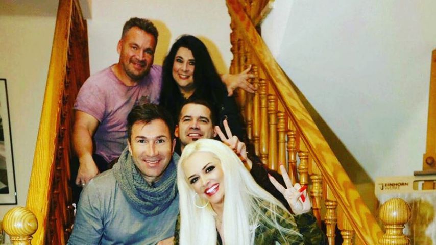 Daniela Katzenberger mit ihrer Familie im April 2020