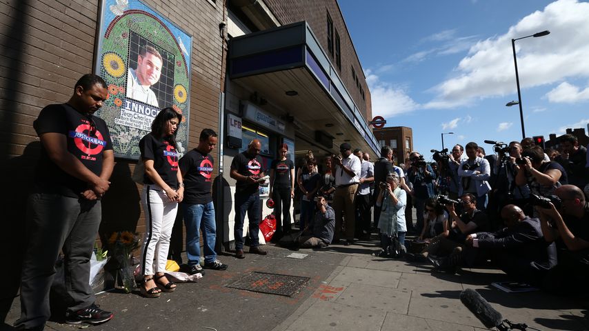 Familie von Jean Charles de Menezes bei der Gedenkveranstaltung 2015