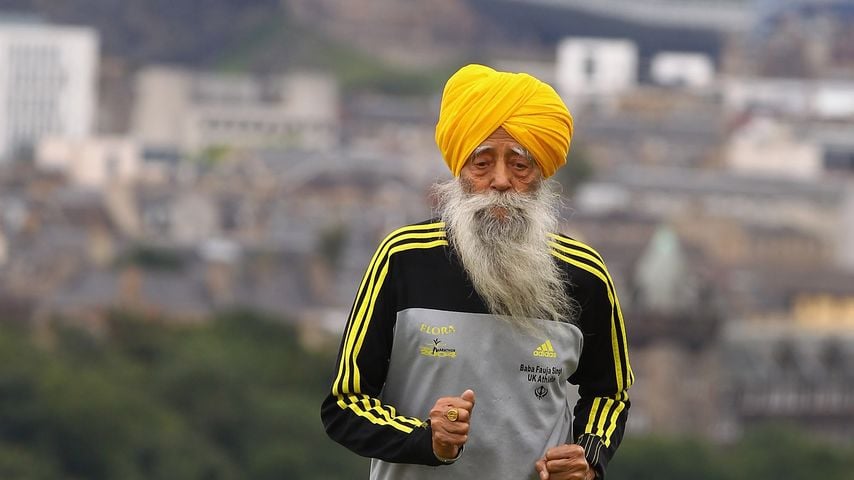 Fauja Singh in Edinburgh
