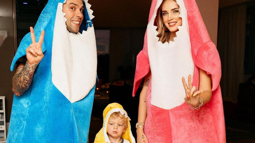 Fedez und Chiara Ferragni mit ihrem Sohn Leone