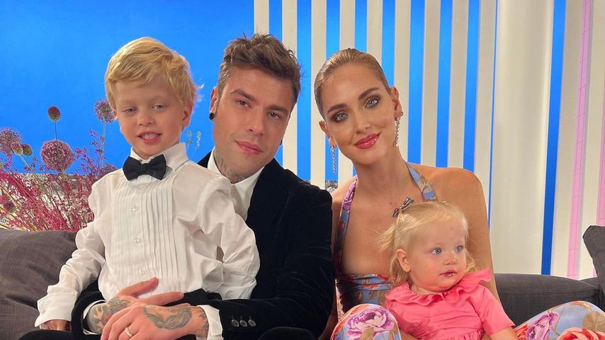 Fedez und Chiara Ferragni mit ihren beiden Kindern Leone und Vittoria