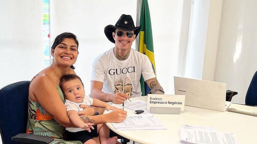 Felipe Colares mit seiner Frau Jacqueline und ihrem gemeinsamen Sohn
