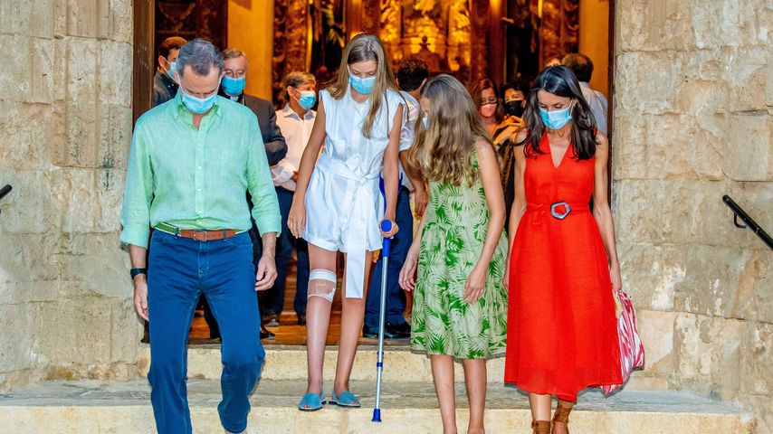 König Felipe, Prinzessin Sofía, Prinzessin Leonor und Königin Letizia auf Mallorca