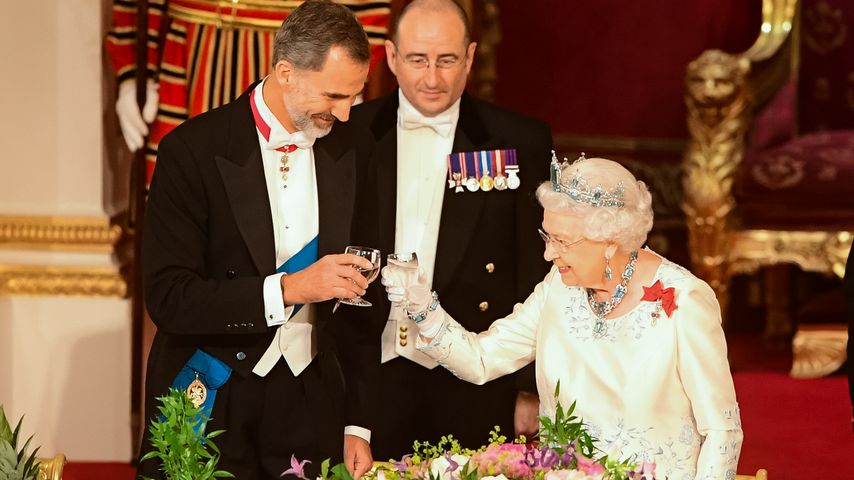 König Felipe und Queen Elizabeth II. in London, 2017
