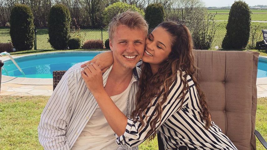 Felix Götze und seine Freundin Alisa im April 2020