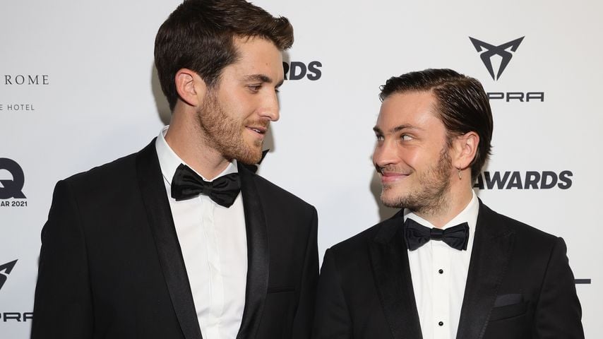 Felix Kruck and Jannik Schümann bei den GQ Men of the Year Awards 2021 in Berlin