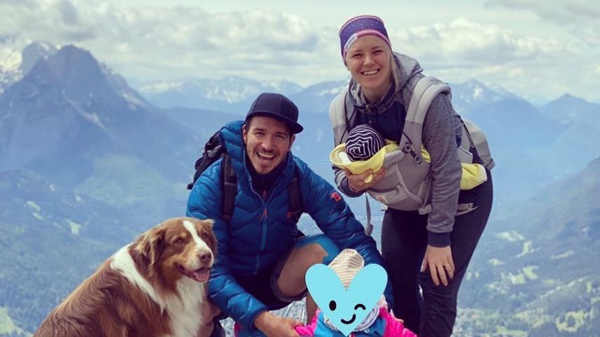 Felix Neureuther mit seiner Familie im Mai 2020