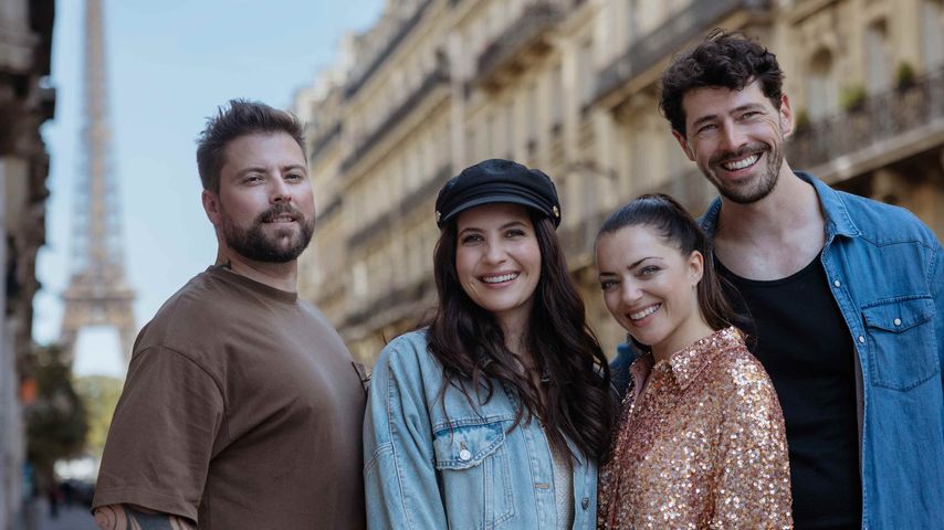 Felix von Jascheroff, Chryssanthi Kavazi, Anne Menden und Daniel Noah, GZSZ-Stars