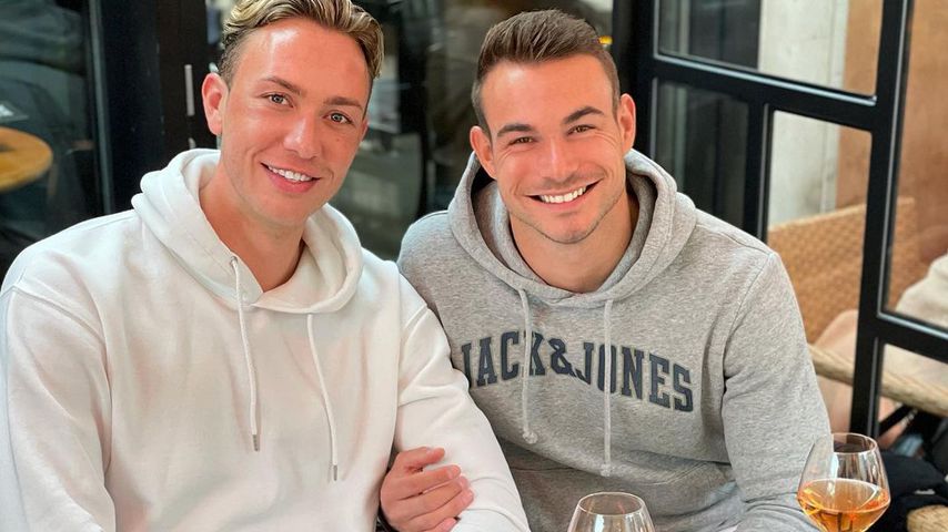 Marvin Wijnans mit seinem Freund Ferdi