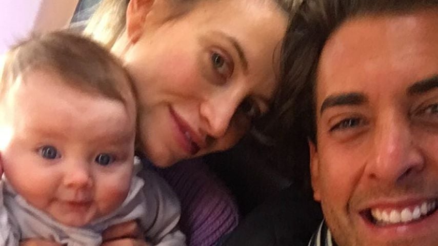 Ferne McCann, ihre Tochter Sunday und James Argent im Mai 2018