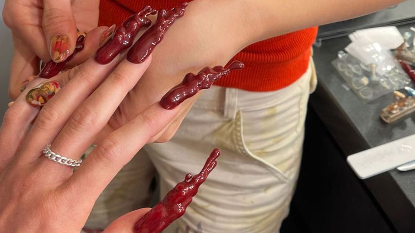 Fingernägel von Kylie Jenner, Oktober 2021