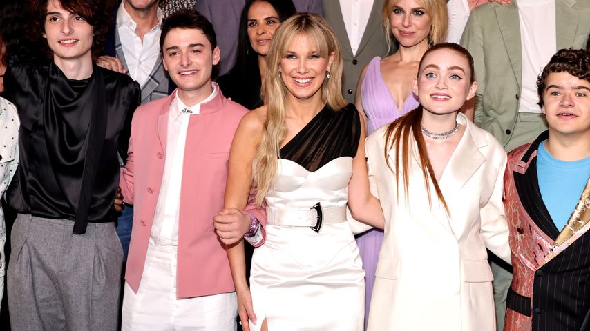 Finn Wolfhard, Noah Schnapp, Millie Bobby Brown und Sadie Sink im Mai 2022