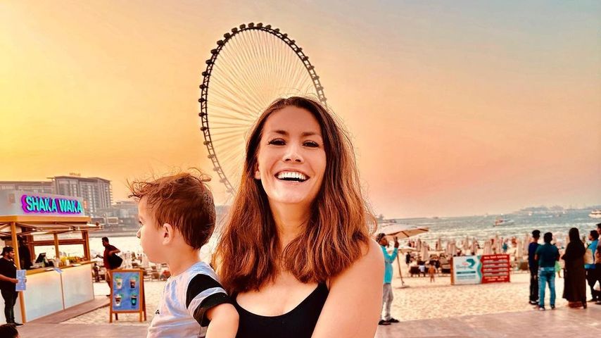 Fiona Erdmann und ihr Sohn im Oktober 2022