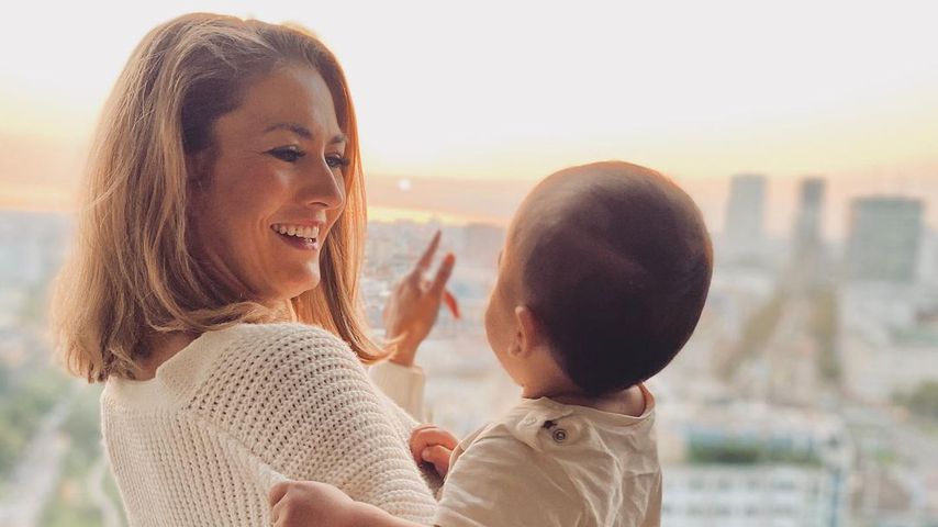 Fiona Erdmann mit ihrem Sohn Leo