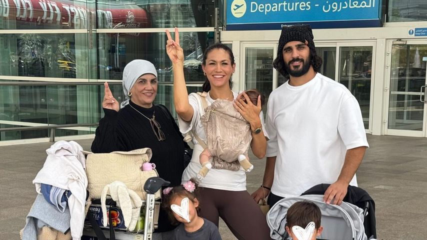 Fiona Erdmann mit ihrer Schwiegermutter, ihrem Ehemann und ihren Kinder