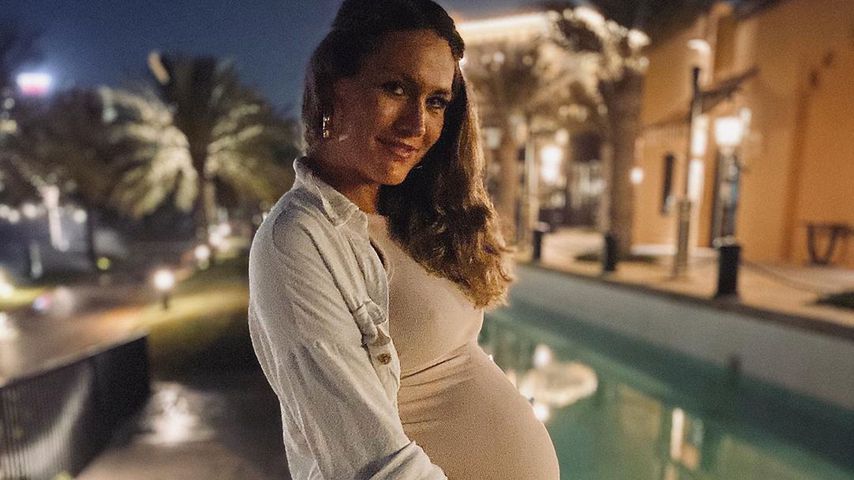 Frühgeburt: So groß war Fiona Erdmanns Bauch am Abend zuvor
