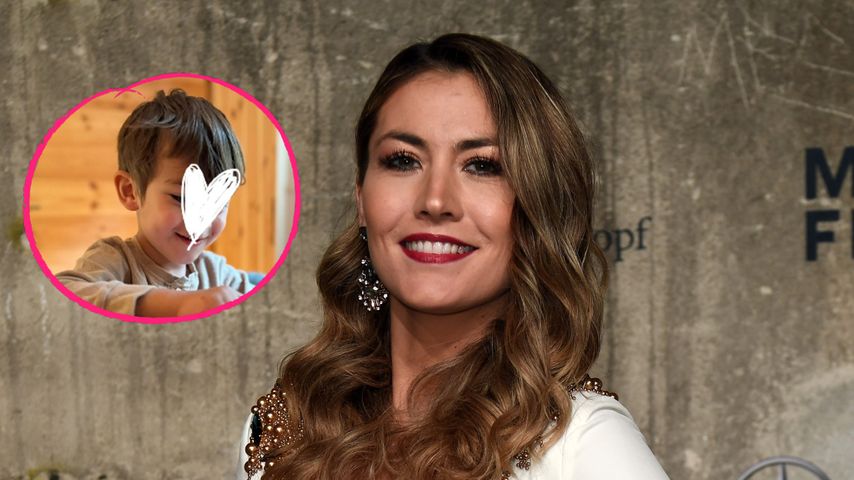 So süß gratuliert Fiona Erdmann Söhnchen Leo zum Geburtstag
