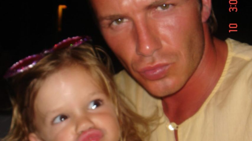 Flashback-Foto von Romeo und David Beckham