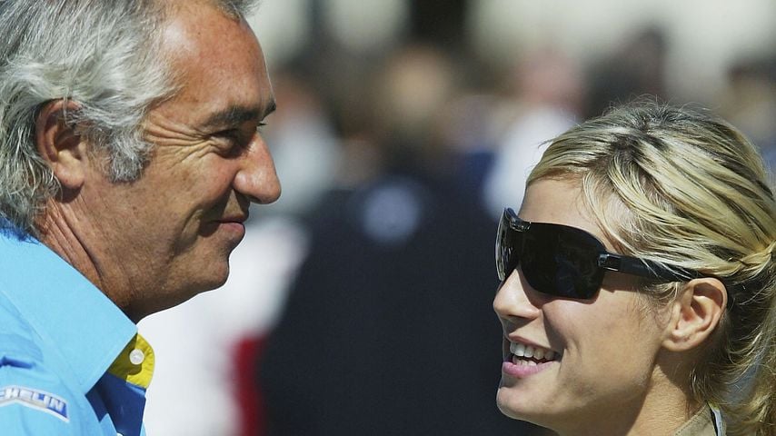 Flavio Briatore und Heidi Klum beim Formel 1 Grand Prix in Indianapolis 2003