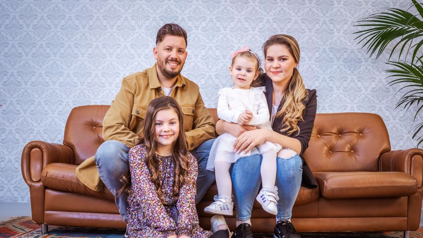 Flo und Sylvana mit ihren Töchtern Celina-Sophie und Anastasia Sophie