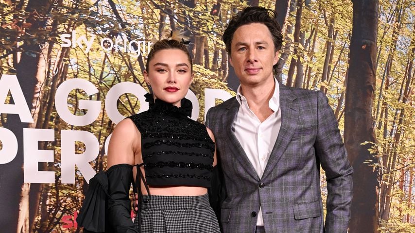 Florence Pugh und Zach Braff in London, März 2023