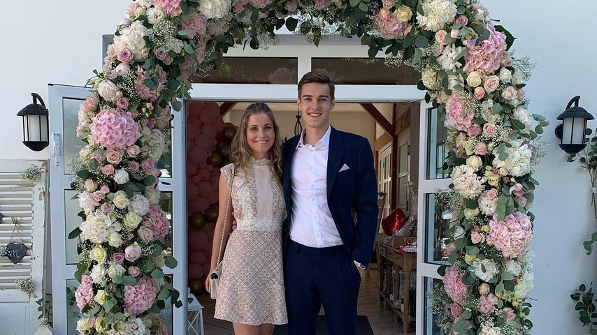 Florian Neuhaus und seine Partnerin Aline, Juni 2019