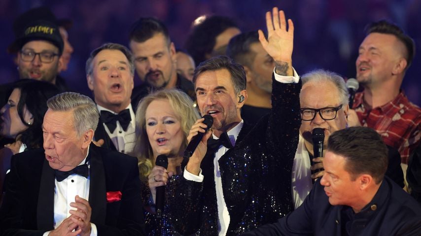 Florian Silbereisen feiert mit Roland Kaiser, Nicole, Heinz Rudolf Kunze und Stefan Mross beim Silvester-Schlagerboom 2026 in München