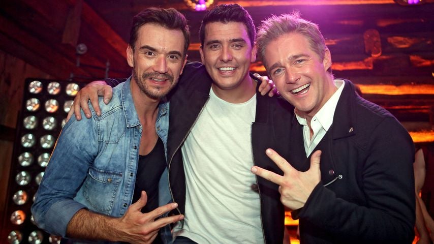 Die Klubbb3-Mitglieder Florian Silbereisen, Jan Smit und Christoff