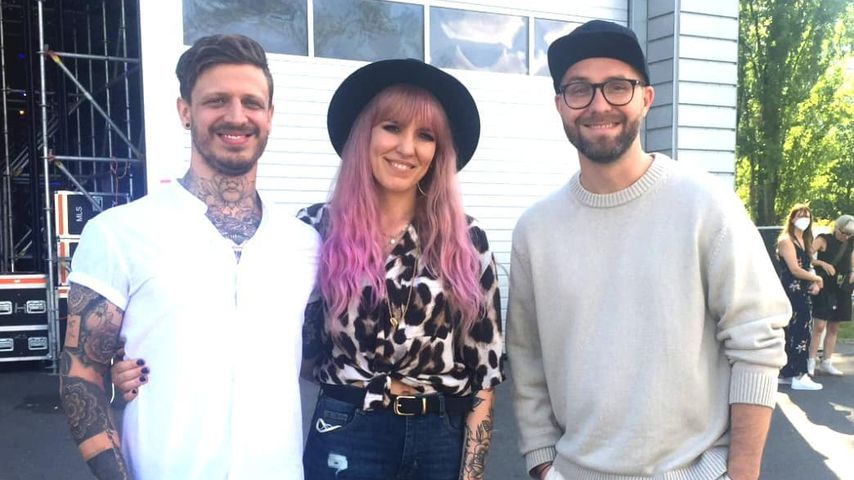 Florian und Charlene Gallant mit Mark Forster